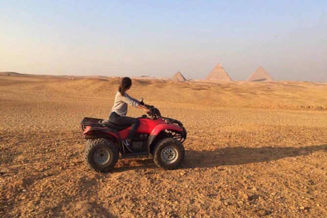 1 Hour ATV at Giza Pyramids from Cairo - Getting ready for the quad bike