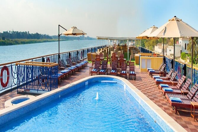 4-Day Nile Cruise sails Aswan to Luxor&Abu Simbel.Hot air Balloon - The ship, meals, and onboard routine