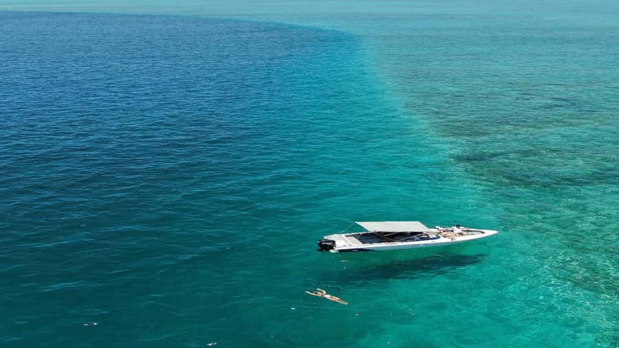 5 Islands Speedboat w/Snorkeling Sea Turtle + Lunch & Drinks - Ile aux Cerfs starts the island circuit