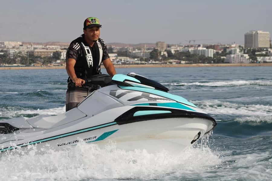 Agadir: Jet Ski Expereince with Hotel Transfers - The swim break gives the session a welcome pause