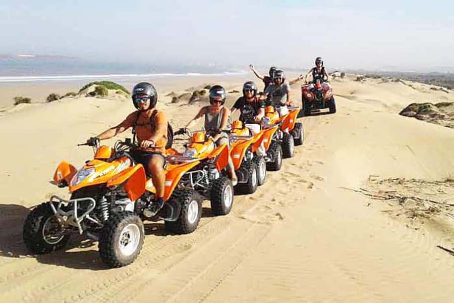 Agadir/Taghazout : Quad Bike Safari Desert - The beach stop, with sea views and photo time