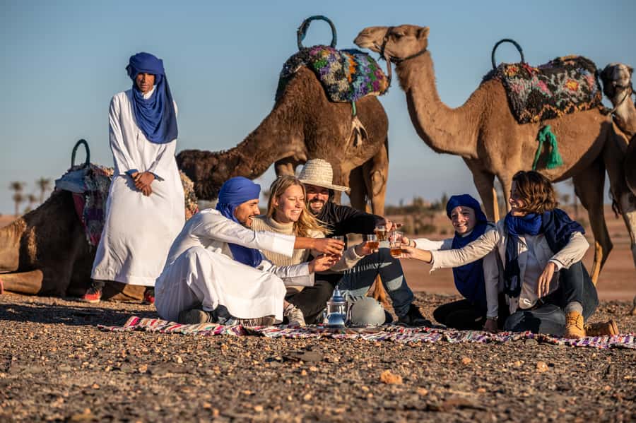 Agafay Desert: Quad Bike and Camel Ride Adventure Tour - Quad biking over hills, tracks, and dry river beds