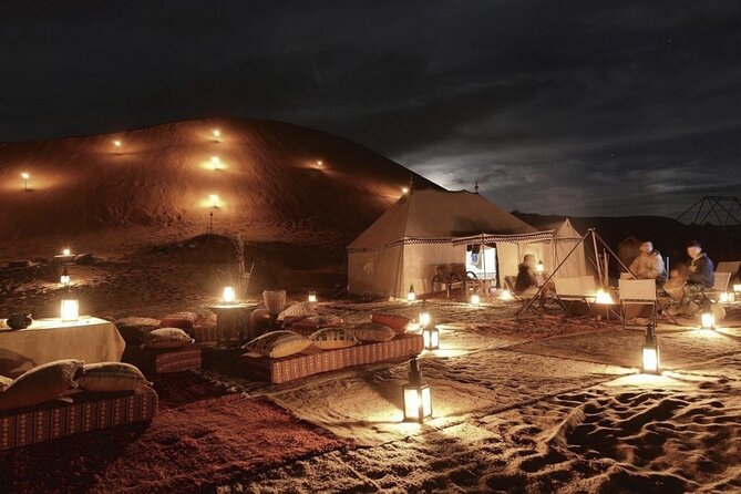 Agafay Desert Sunset, Camel Ride and Dinner from Marrakech - Music, dancing, and fire entertainment follow dinner