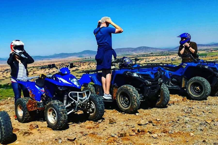 Agafay: Half-Day Rocky Desert Quad & Camel Ride with Lunch - Lunch, mint tea, and a Berber-style pause