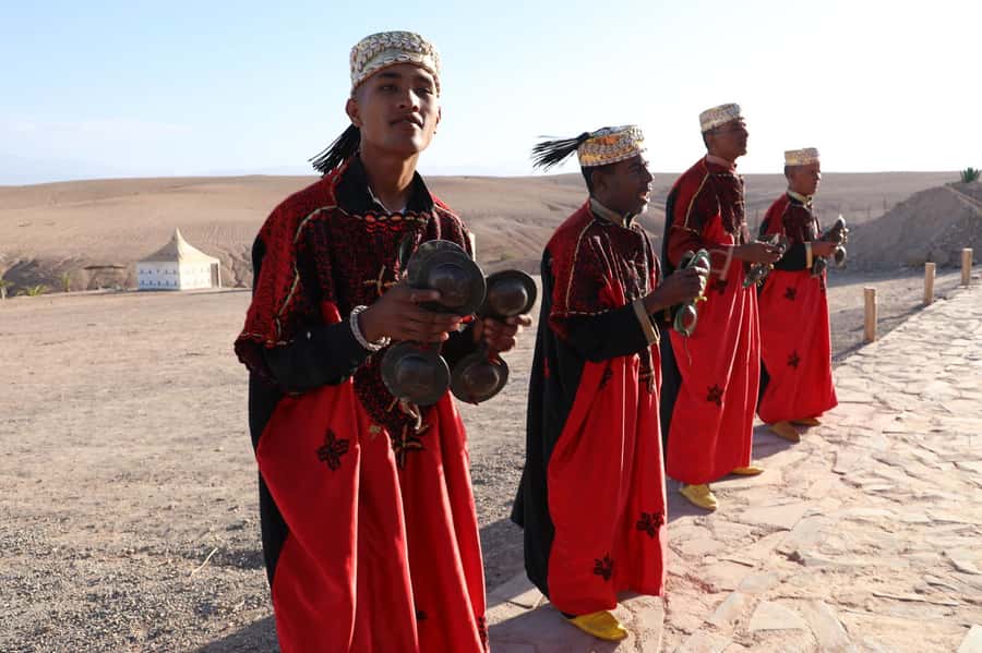 Agafay: Quad, Camel Ride & Dinner Show from Marrakech - A short camel ride at sunset