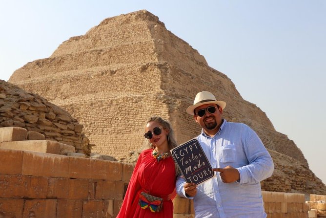 All Inclusive: Day Tour to Giza Pyramids, Saqqara and Dahshur - Three pyramid fields, one long Cairo day