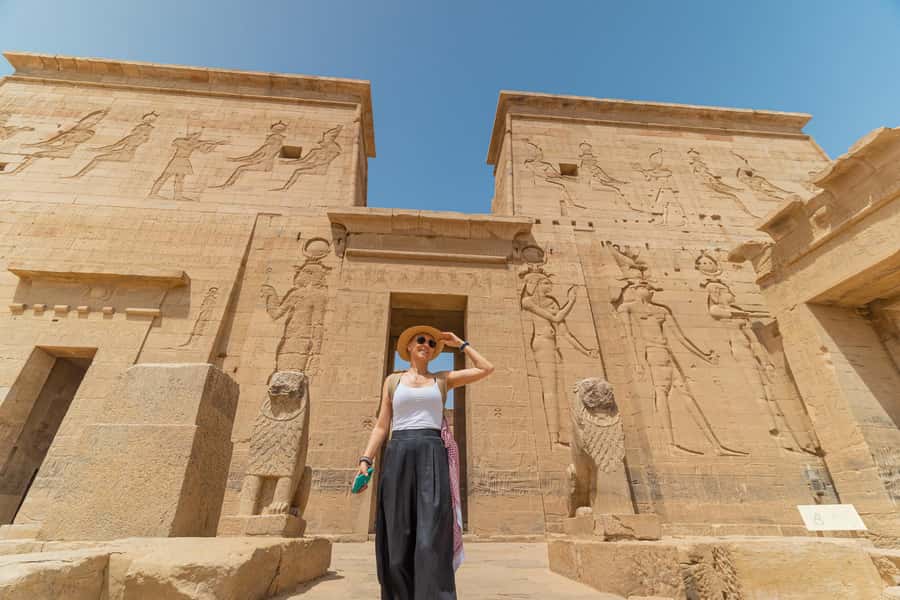 Aswan: Philae Temple Guided Half-Day Group Tour - From your hotel in Aswan to the riverside dock