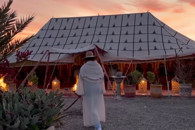 Atlas Mountain Sunrise Hot Air Balloon Ride From Marrakech - Tea, pastries, and the balloon taking shape