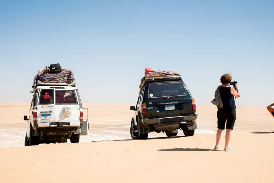 Cairo: 2-Day Bahariya Oasis Camp and Desert Tour - Black Desert: volcanic hills and dark stone