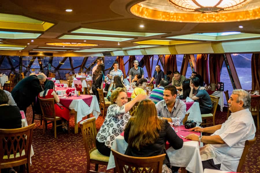 Cairo: Dinner Cruise on the Nile River - The Nile after dark