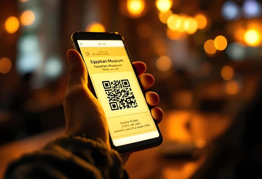 Cairo: Egyptian Museum of Antiquities online QR Ticket - How the QR ticket works at the entrance