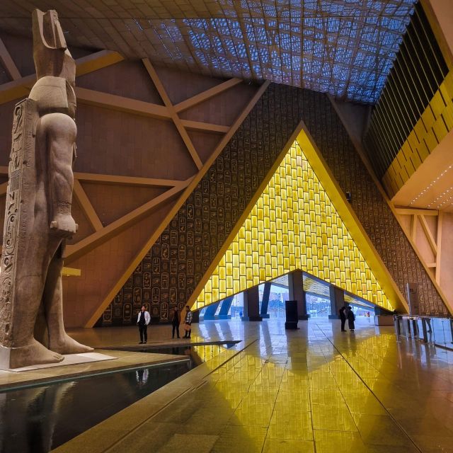 Cairo: Grand Egyptian Museum QR Ticket - First impressions at the Grand Staircase
