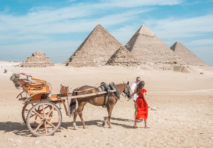 Cairo: Half Day Pyramids Tour by Camel or Horse Carriage - The Great Pyramid and the Giza monuments
