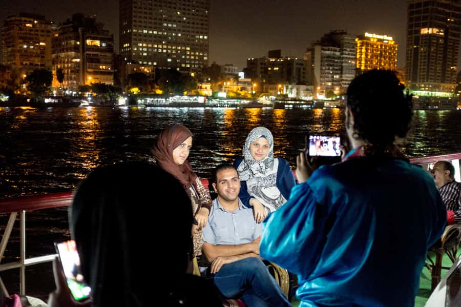 Cairo: Nile Sunset Dinner Cruise, Show & Optional Transfer - The open buffet: plentiful, practical, and not fine dining