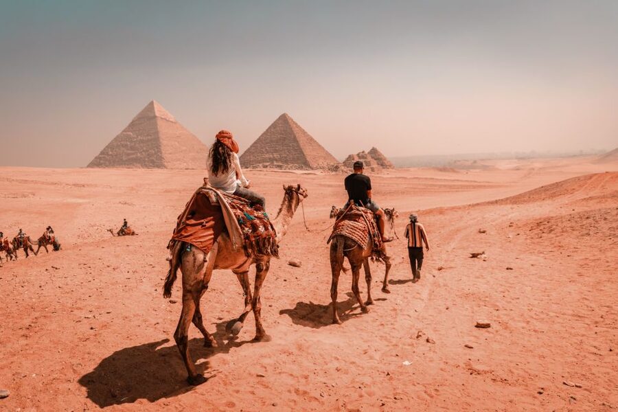 Cairo: Pyramids Quad Bike Adventure & Optional Camel Ride - Desert views with the pyramids in the distance