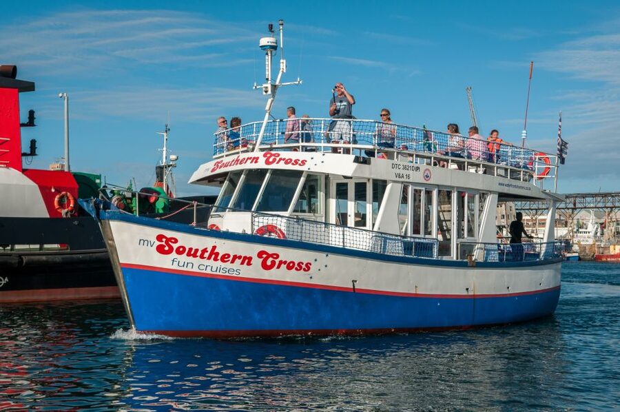Cape Town: 30 Minute Harbour Boat Cruise with Seal Watching - Boarding the double-decker trawling boat