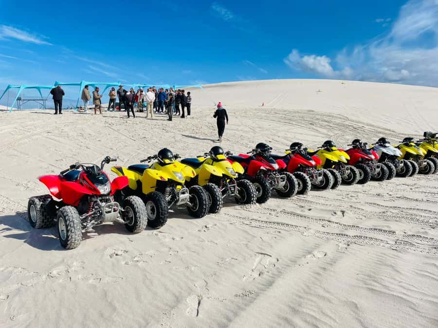 Cape Town: Atlantis Dunes Quad Bike & Free Sandboarding Tour - White dunes, loud engines, and a quiet finish