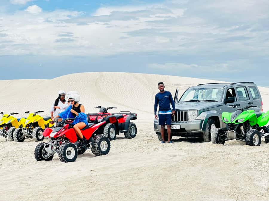 Cape Town: Atlantis Dunes Quad Bike Tour and Photo Session - Riding white sand at the Atlantis Dunes