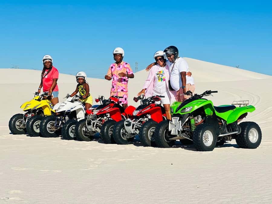 Cape Town: Atlantis Dunes Quad Bike Tour and Photo Session - Following the guide through the reserve