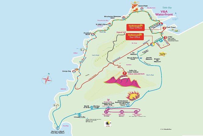Cape Town Hop-On Hop-Off City Tour with Optional Cruise - The blue route: Kirstenbosch, Hout Bay, and coastal scenery