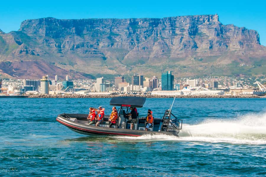 Cape Town Ocean Safari: Speed Boat Adventure in Table Bay - The fast ride out of the harbor