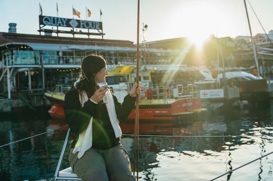Cape Town: Sunset Champagne Cruise and 3-Course Dinner - Leaving the V&A Waterfront at sunset