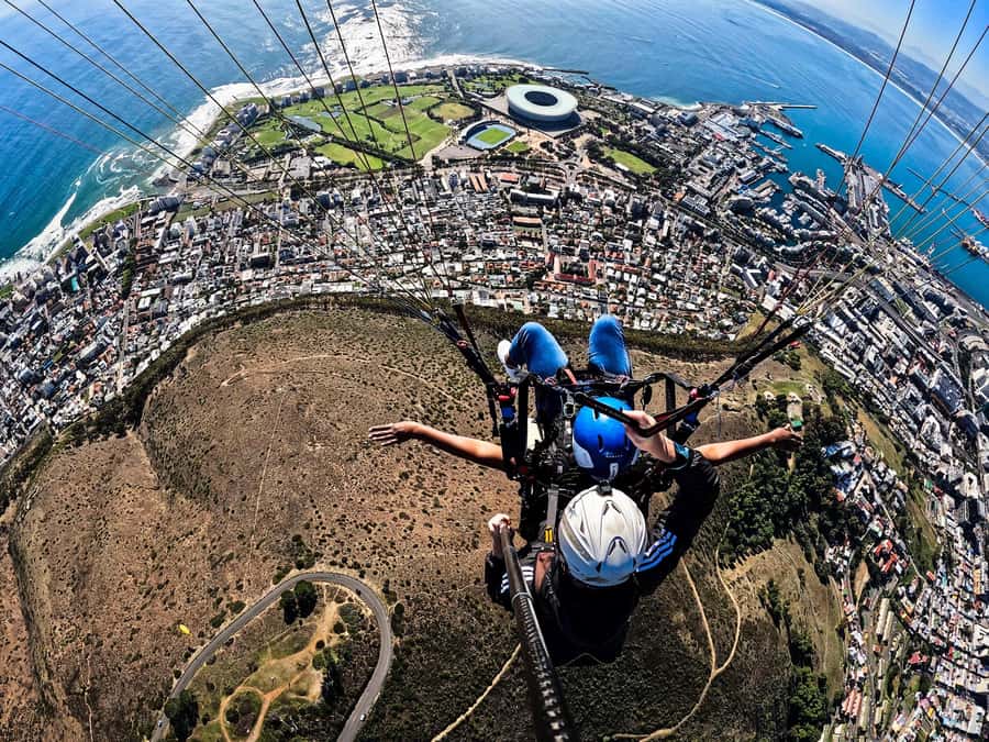 Cape Town: Tandem Paragliding with views of Table Mountain - Photos and videos for R400