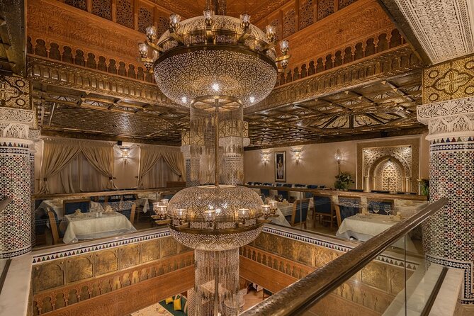 Casablanca City Night Tour and Traditional Moroccan Dinner - Hassan II Mosque with the Atlantic beside it