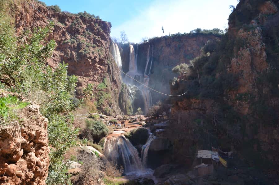 Day Trip To Ouzoud Waterfalls & Boat Ride From Marrakech - Arriving at the 110-meter Ouzoud Falls