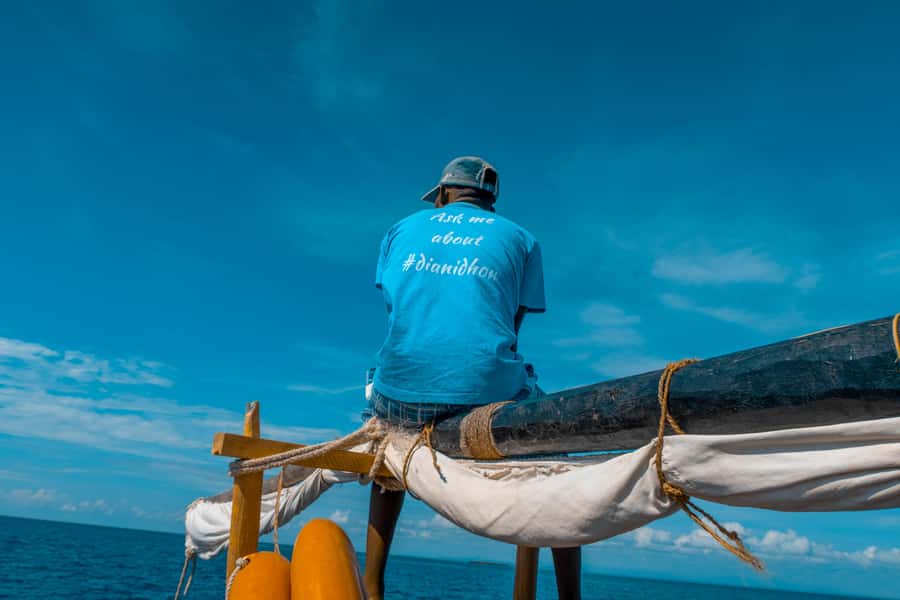 Dhow Adventure to Wasini Island & Kisite Marine Park - Sailing the Indian Ocean on a spacious dhow