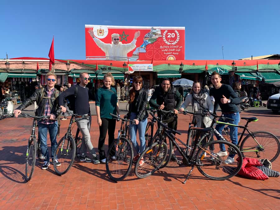 Dutch Bike Tour in Marrakech with Local Guide - Jemaa el Fnaa, Koutoubia Mosque, and Bab Agnaou