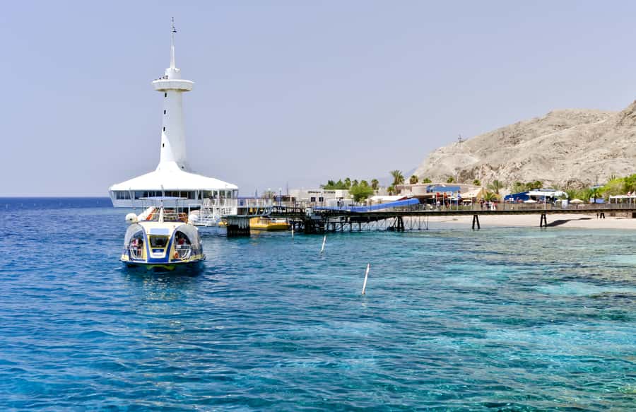 Eilat: 2-Hour Glass-Bottom Boat Tour - Seeing fish and coral through the lower deck