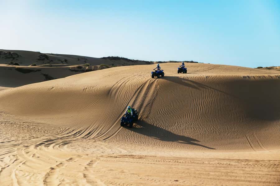 Essaouira Sand Dunes: Half Day Quad Bike Tour - Ruins, beach, and the road toward Diabat
