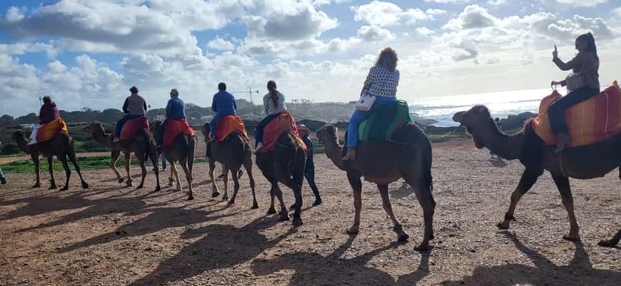 Explore Tangier: Cap Spartel, Cave, & Camel Ride Adventure - Achakar, beaches, and the hour between stops