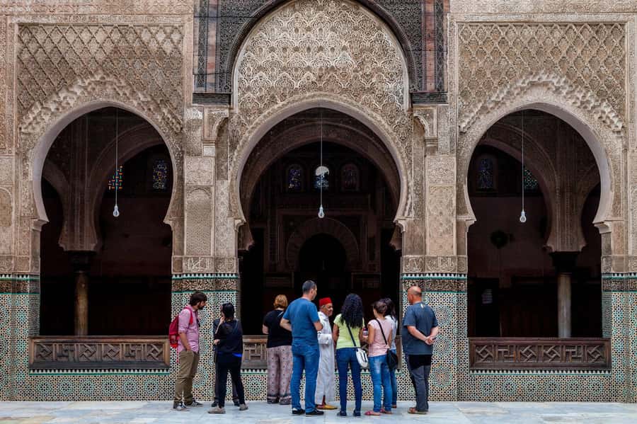 Fes: Royal Palace, Madrasa, Tannery & Souks and Medina Tour - The Royal Palace gates and Fes’s Mellah