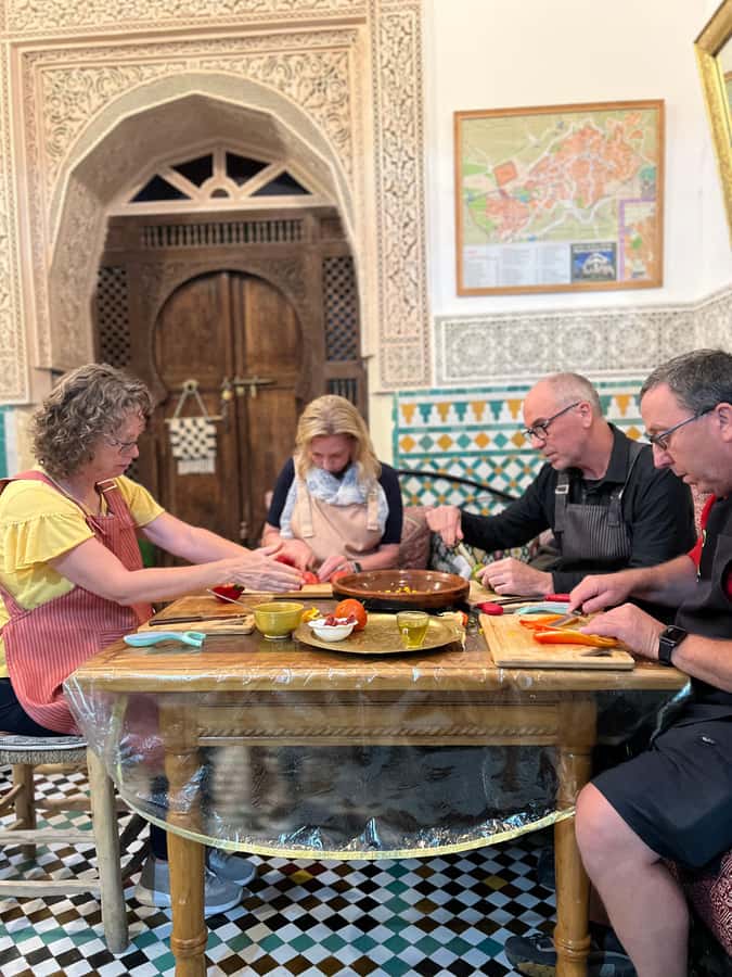 Fez: Souk Tour and Traditional Home Cooking Class - A Meal Made by the Whole Group