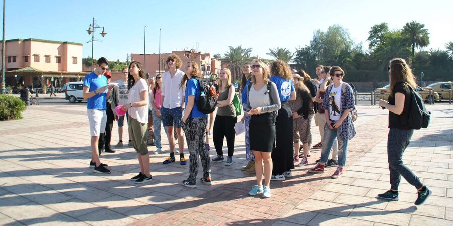 From Agadir: Guided Day Trip to Marrakech - Jamaa El Fna, where the city turns up the volume