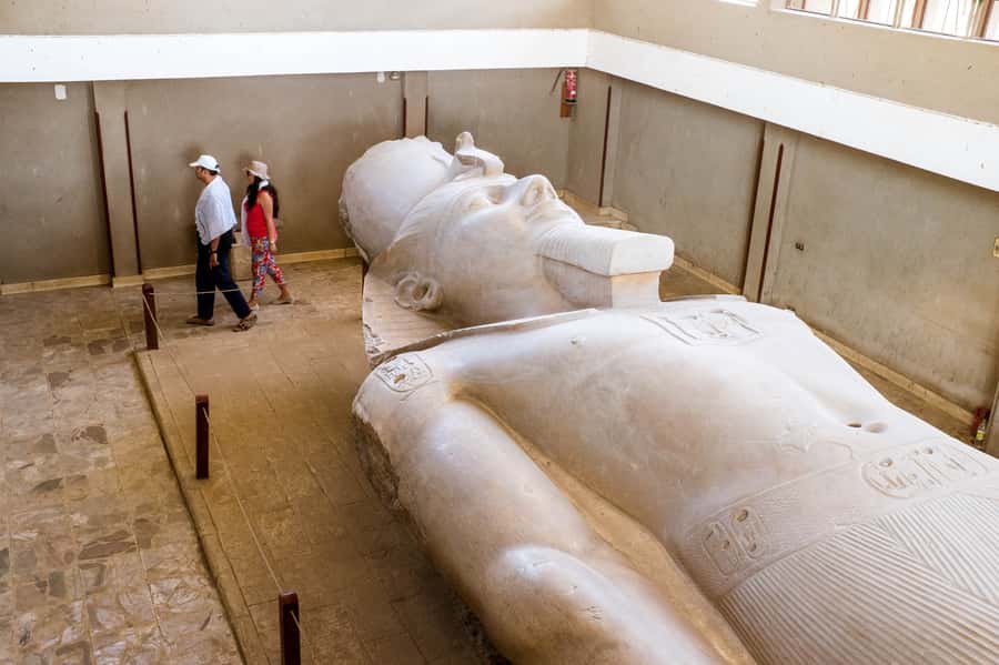 From Cairo/Giza: Pyramids, Memphis, and Sakkara Day Tour - Giza gives you the famous first look