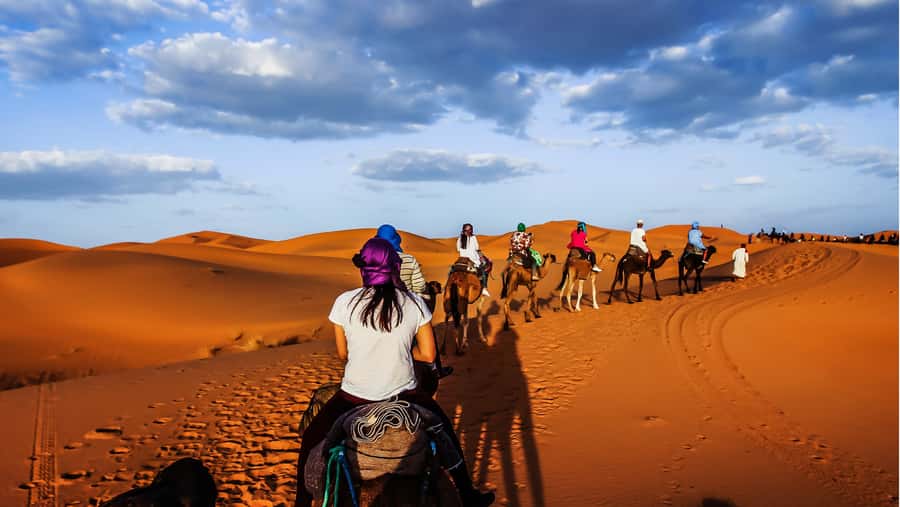 From Fez: Sahara Desert 2-Day Tour with Merzouga Camp Stay - Reaching Merzouga and changing from van to camel