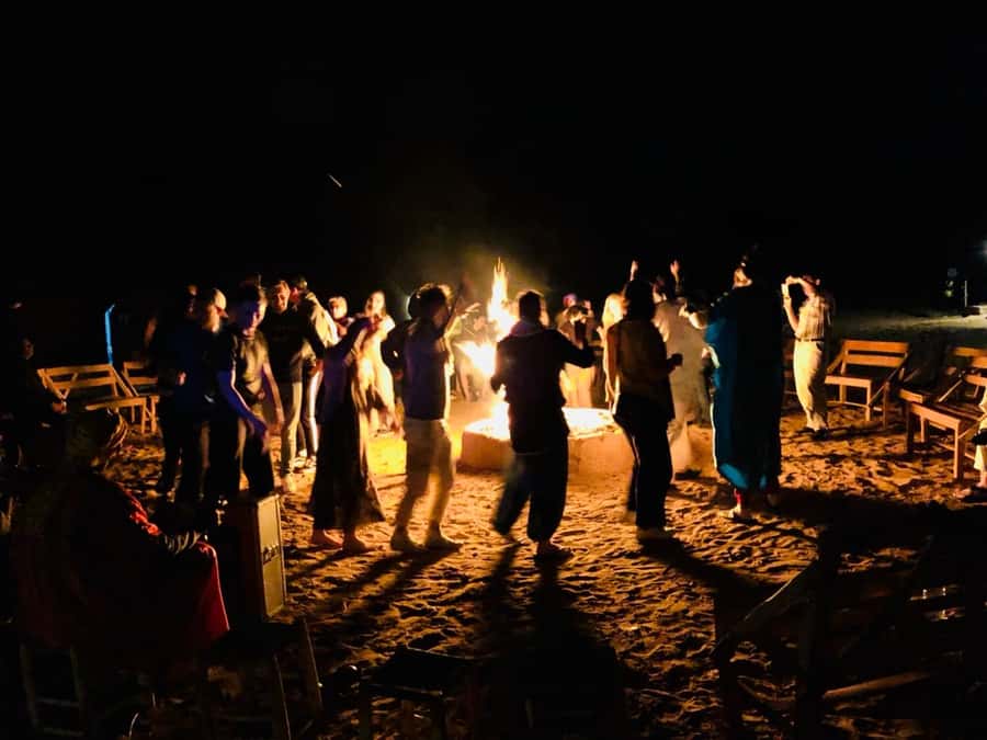 From Marrakech: 2-Day Sahara Tour to Zagora & Ait Ben Haddou - Dinner, music, and the desert camp