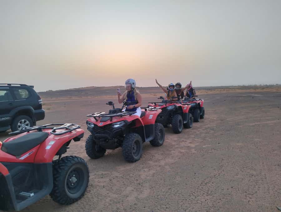 From Marrakech 3 Days Desert Merzouga with Camel & Quad bike - Quad biking at sunrise