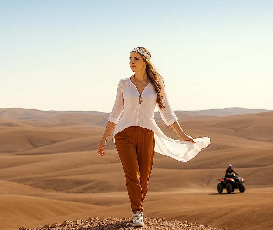 From Marrakech: Agafay Desert Dinner and Optional Camel Ride - Tea, argan oil, and Atlas Mountain views at Lalla Takerkoust