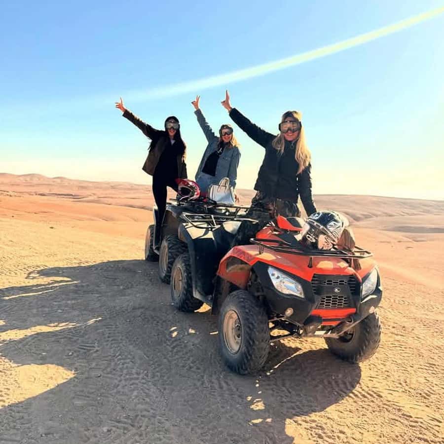 From Marrakech: Agafay Desert Dinner with Quad & Camel Ride - Arriving in Agafay for sunset