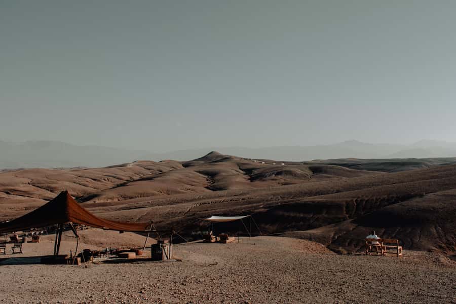 From Marrakech: Agafay Desert Sunset, Camel Ride, and Dinner - The real value at $17
