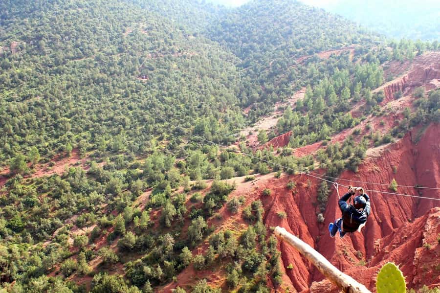 From Marrakech: Atlas Mountains Zip Line Tour Adventure - Returning to the base and Marrakech