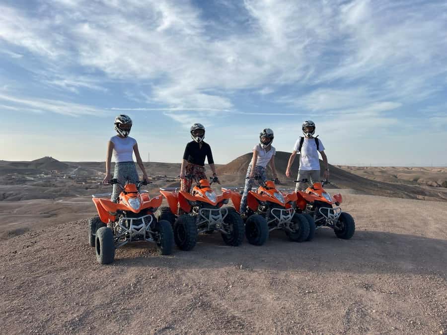 From Marrakech: ATV Quad Bike Tour in Agafay Desert - The Berber tea stop and the human side of the ride