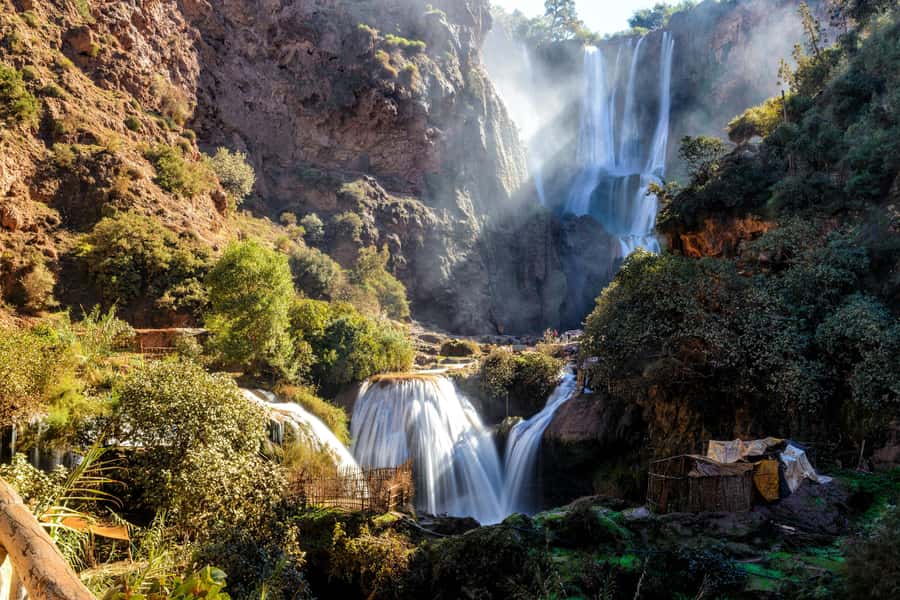 From Marrakech: Day Tour to Ouzoud Waterfalls - Walking through olive groves to the falls