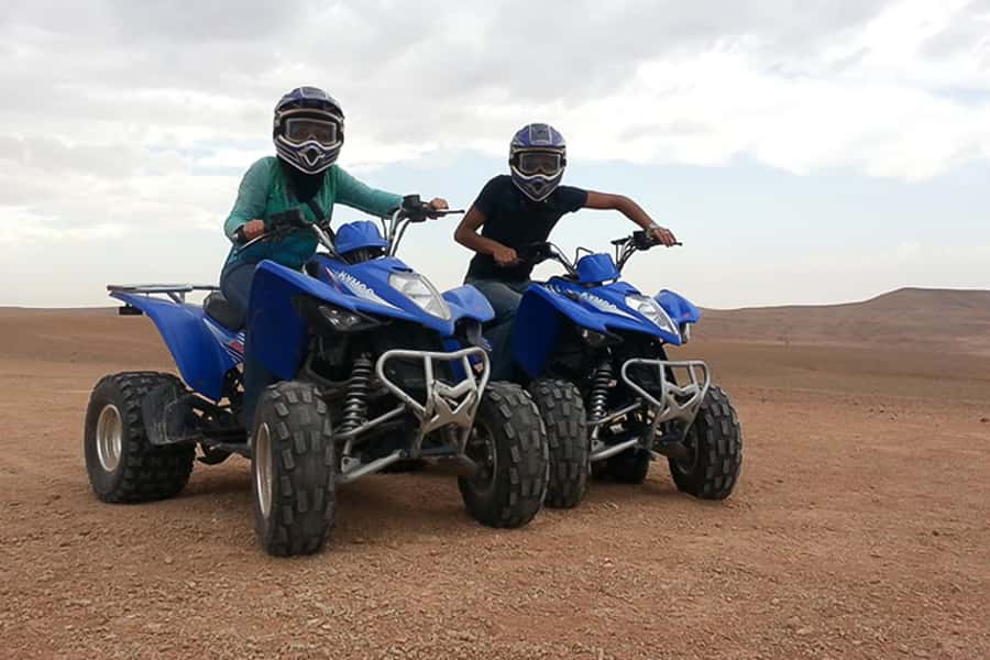 From Marrakech: Guided Quad Biking Tour in Agafay Desert - Getting comfortable on the KYMCO 300cc quad