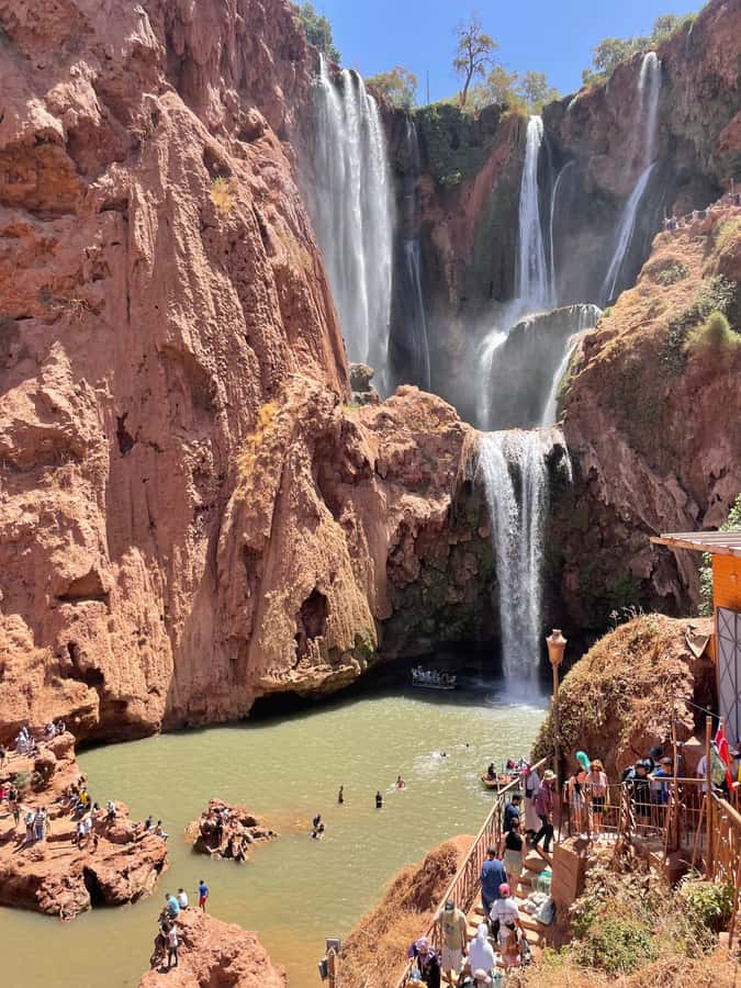 From Marrakech: Ouzoud Waterfalls Guided Hike and Boat Trip - Monkeys near the falls