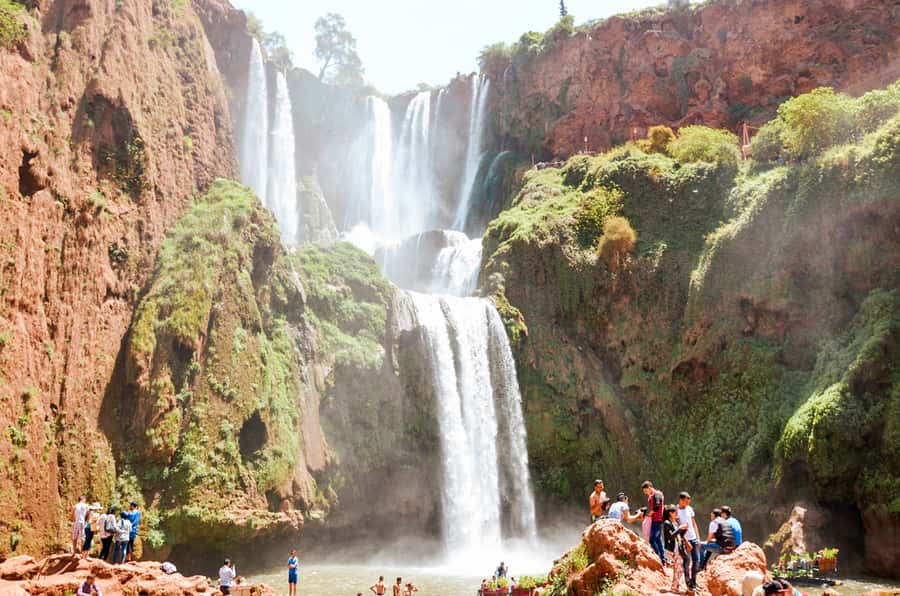 From Marrakech: Ouzoud Waterfalls Guided Tour & Boat Ride - Lunch above the water